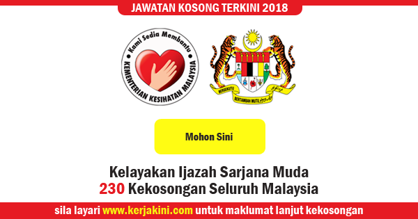 jawatan kosong kementerian kesihatan malaysia