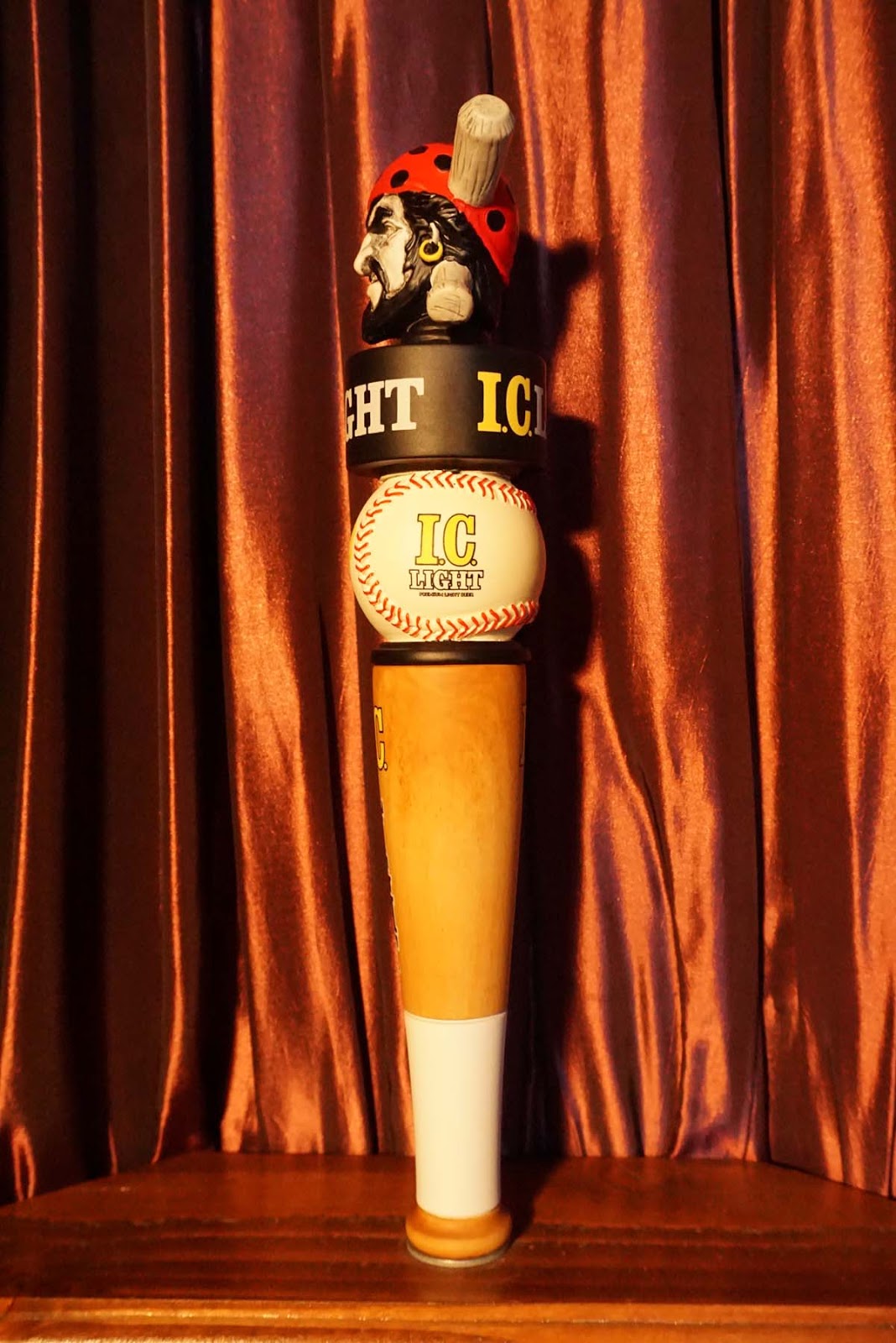 Tap Handle 692 Iron City I.C. Light Pittsburgh Pirates