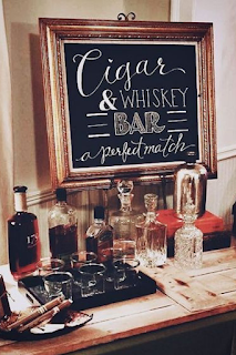 bar à whisky et cigares mariage d'hiver blog mariage www.unjourmonprinceviendra26.com