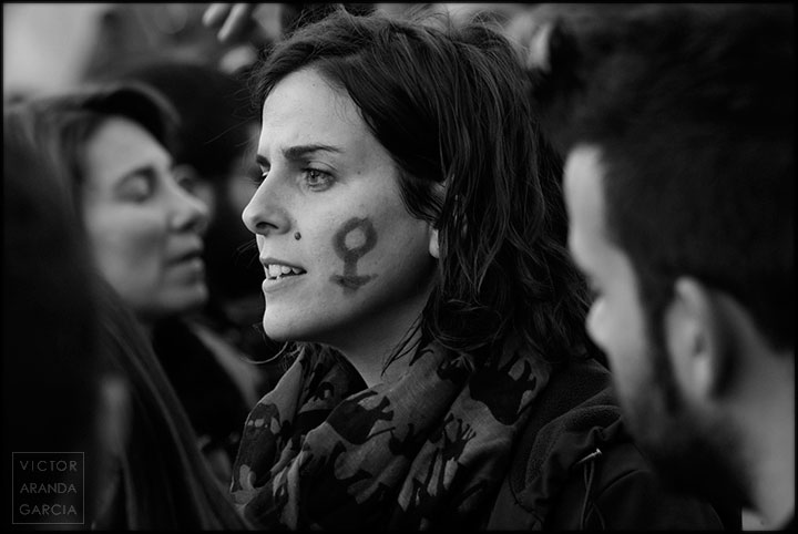 Manifestación 8M en Valencia dia,mujer,trabajadora,8M,retrato