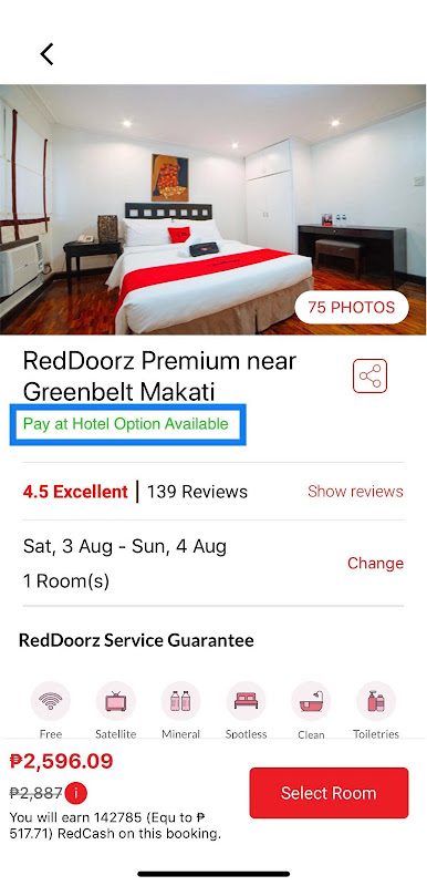 Hotels in McKinley Hill Taguig City Red Doorz App Review