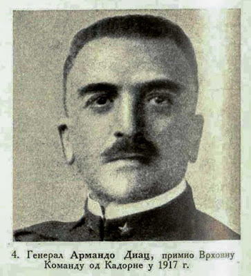 General Armando Diaz, Commander in Chief, successor to Cadorna in 1917