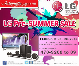 Manila Shopper: LG Pre-Summer SALE at Automatic Warehouse: Feb 2015
