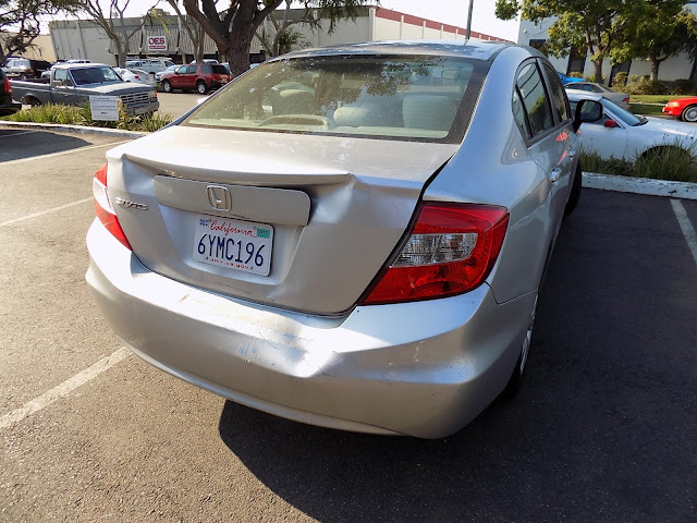 Honda Civic before collision repairs at Almost Everything Auto Body.
