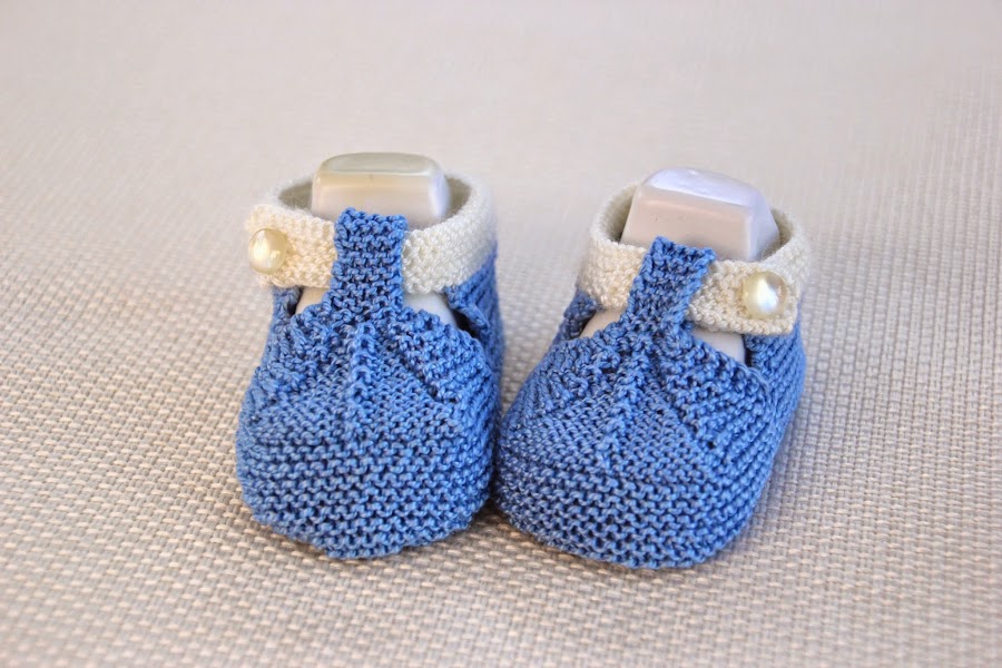 DIY Cómo tejer patucos sandalias bebe con dos agujas