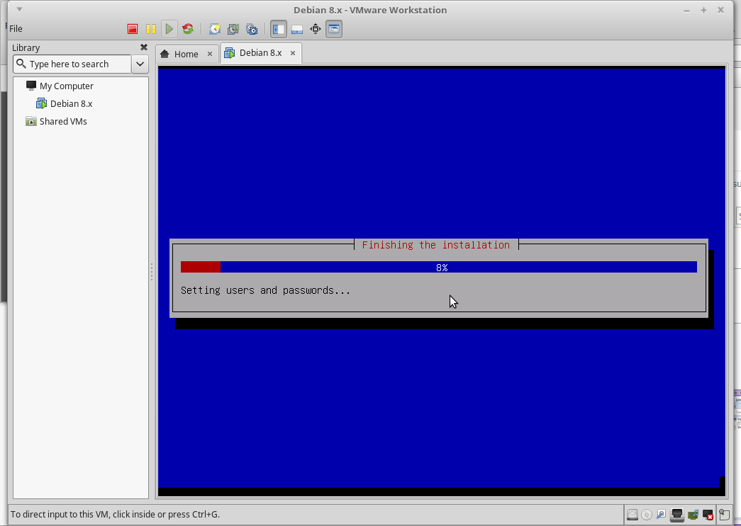 Debian tools. QEMU PC-i440fx-2.11.
