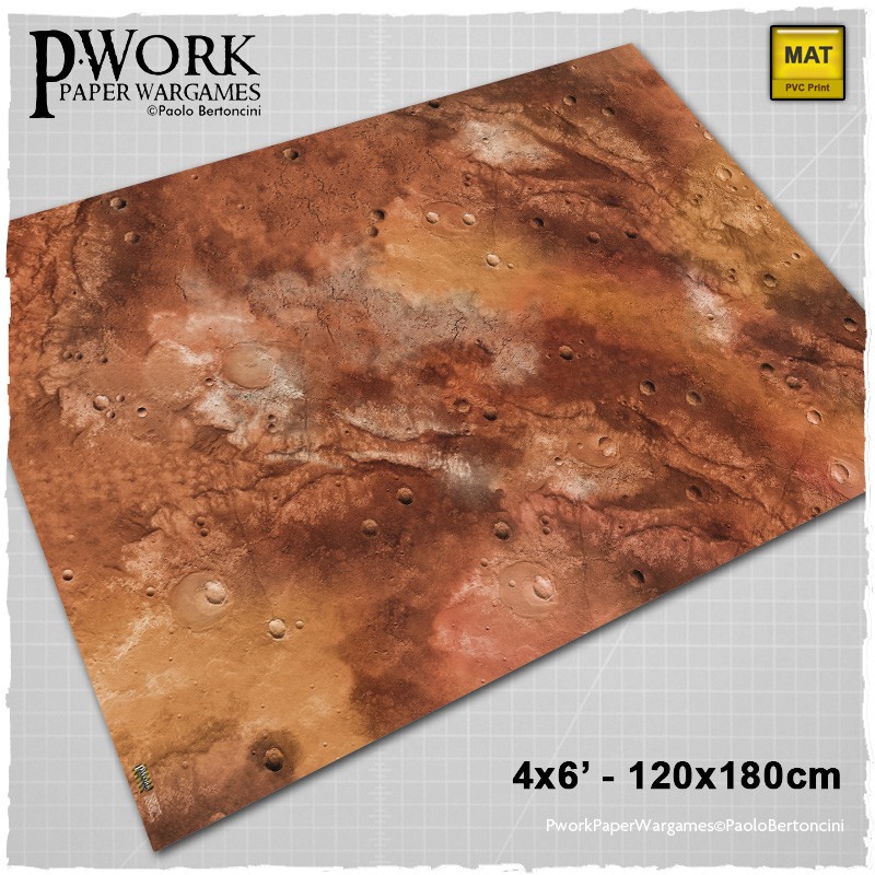 Wargame News and Terrain Pwork Wargames New Lands of Mars Wargame Gaming Mat