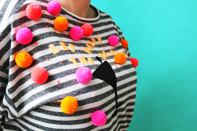 Team Buttons DIY Christmas Jumpers