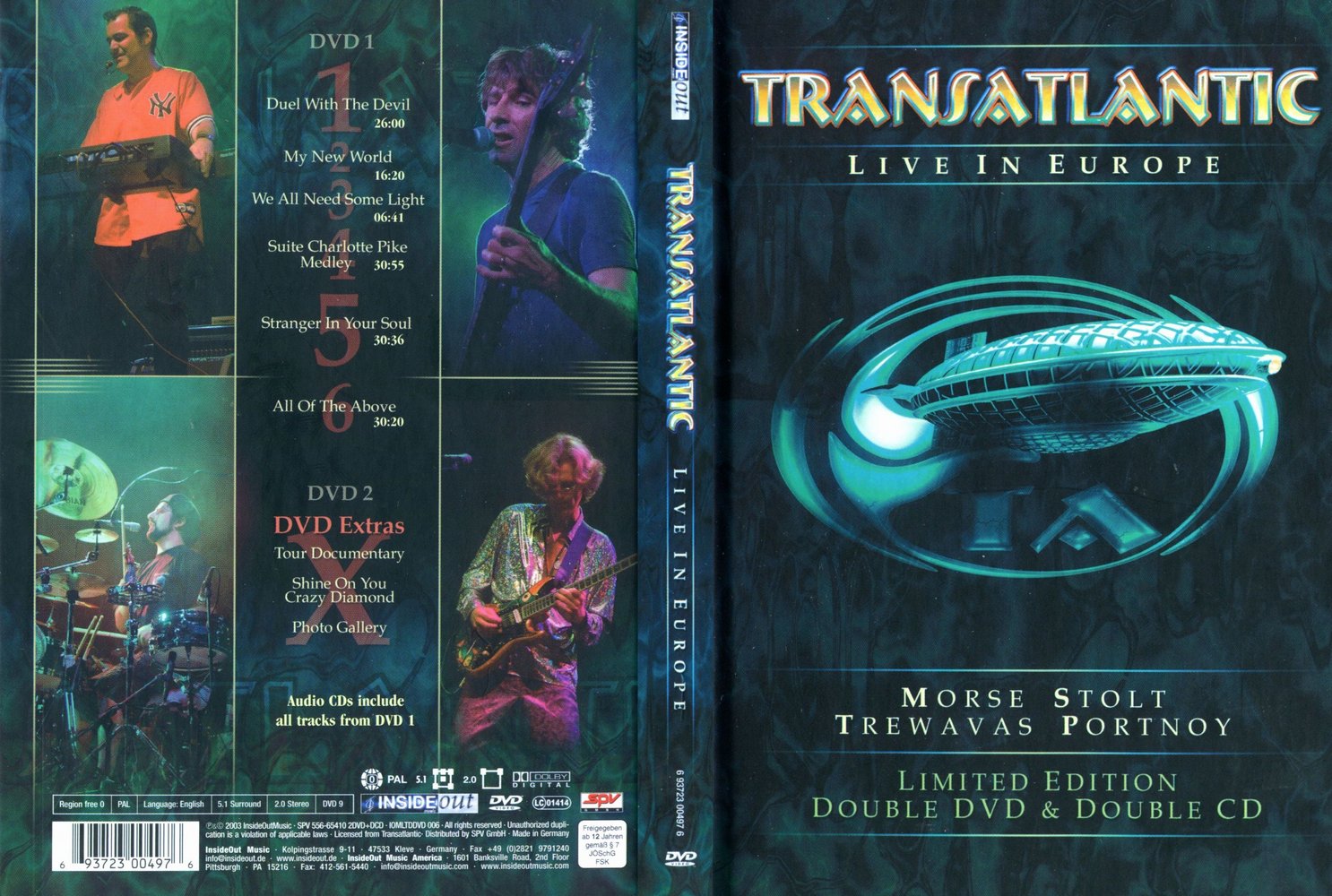 Dream Theater Bootleg DVDs: TRANSATLANTIC