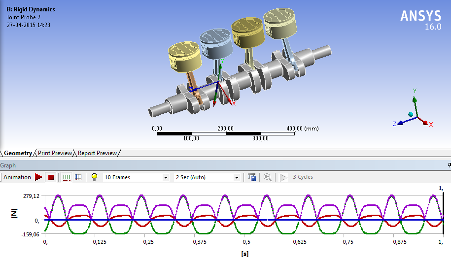 PROJETOS MECÂNICOS ANSYS CRANK SHAFT ANALYSIS