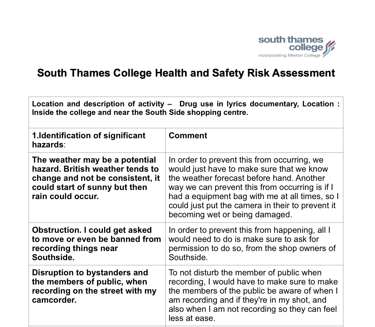 level2media Risk Assessment Drug use in Lyrics Documentary
