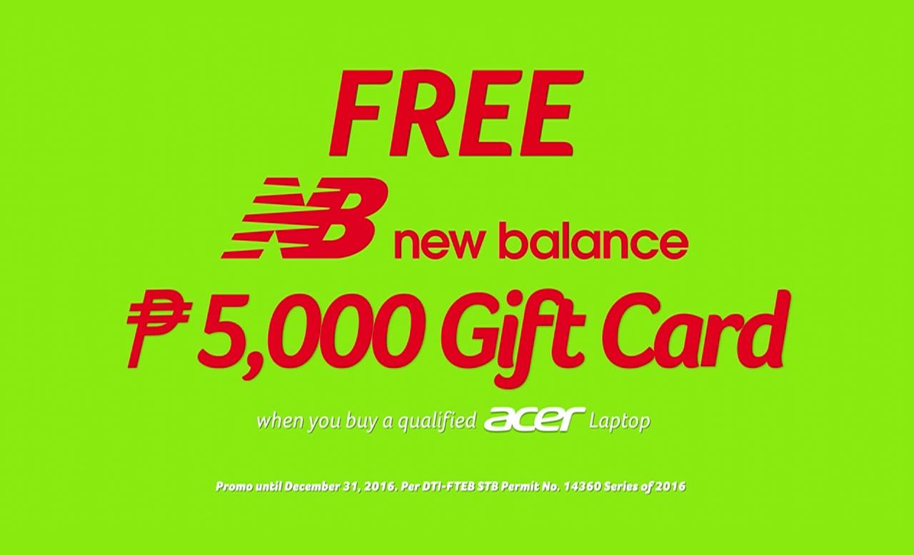 acer promo new balance acer promo new balance