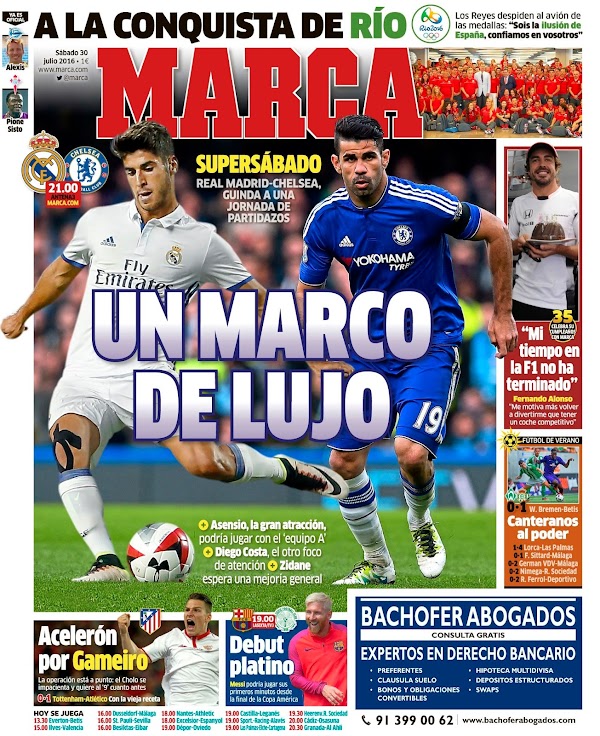 Real Madrid, Marca: "Un Marco de lujo"