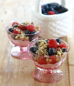 Berries Dessert by Season with Spice