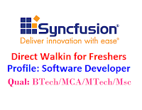 Syncfusion Syncfusion-direct-walkin-for-freshers