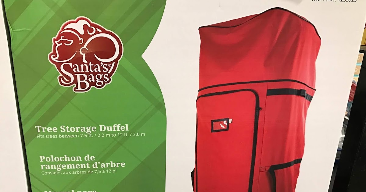 Santa's Bag Tree Storage Duffel Costco Weekender