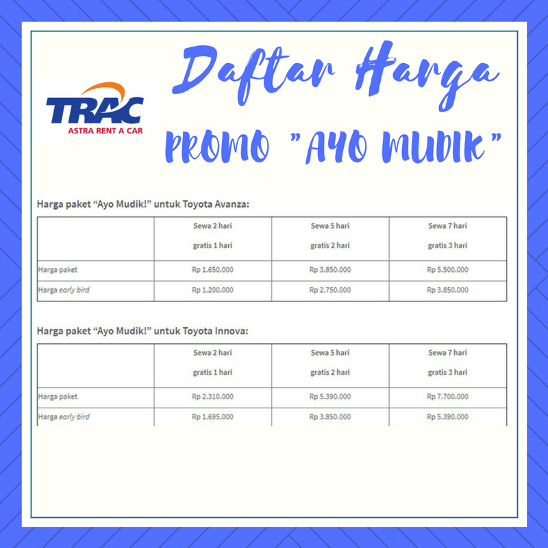 Pesan Sekarang Dapatkan Promosi Terbaik Trac Untuk Mudik Lebaran Tahun Ini Ulihape Com Bicara Baik