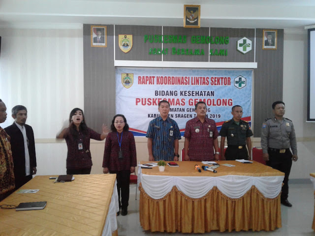Rakor Mini Lintas Sektoral Bidang Kesehatan Puskesmas Gemolong