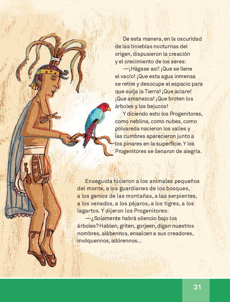 La creación del hombre según los mayas - Español Lecturas 3ro 2014-2015