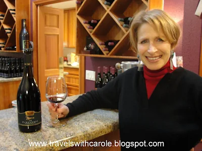 co-owner Elisheva Gur-Arieh at the C.G. Di Arie Vineyard and Winery tasting room in Plymouth, California