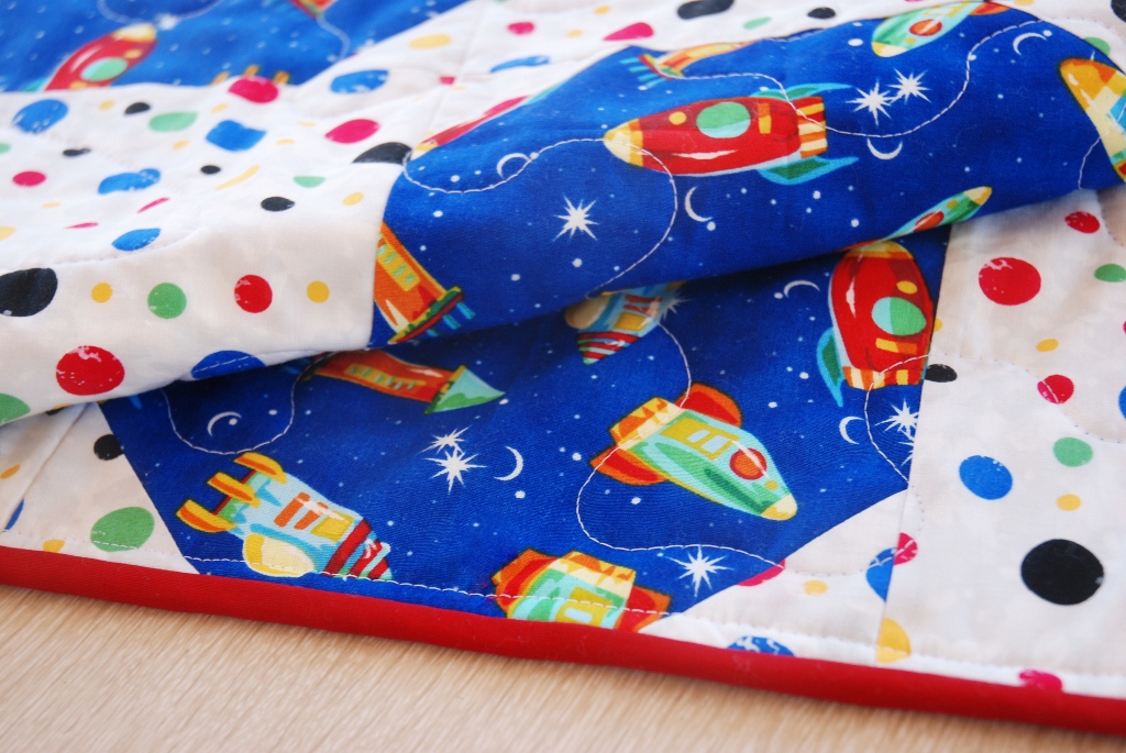 Outer Space Baby Boy Quilt