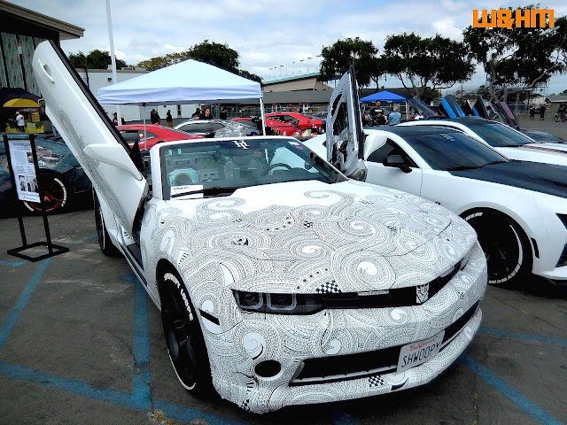 Swoop Loops Hand Painted Car at 2019 TORQ'D USA Car Show, by W&HM @Spocom