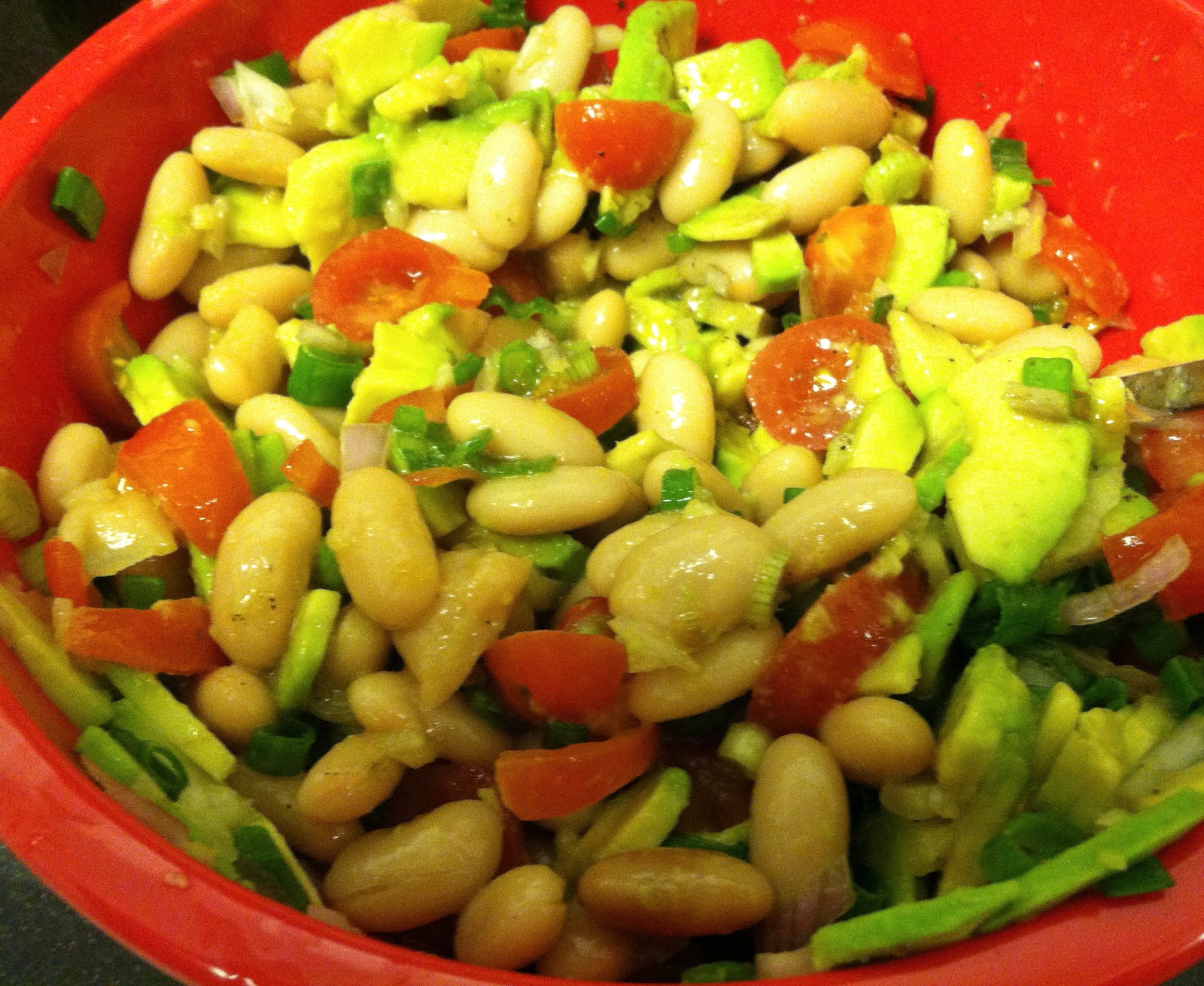 . White Bean Salad with Avocado
