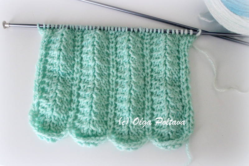 Bluebell Crafts: My First Knitting Attempt, Simple Knitting Stitch Pattern