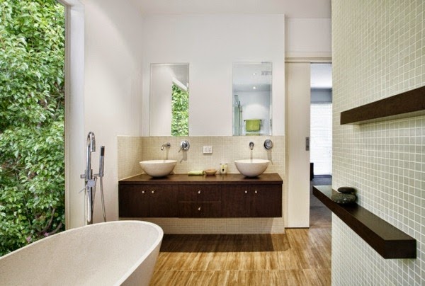 Bathroom design and decorate according to Feng Shui