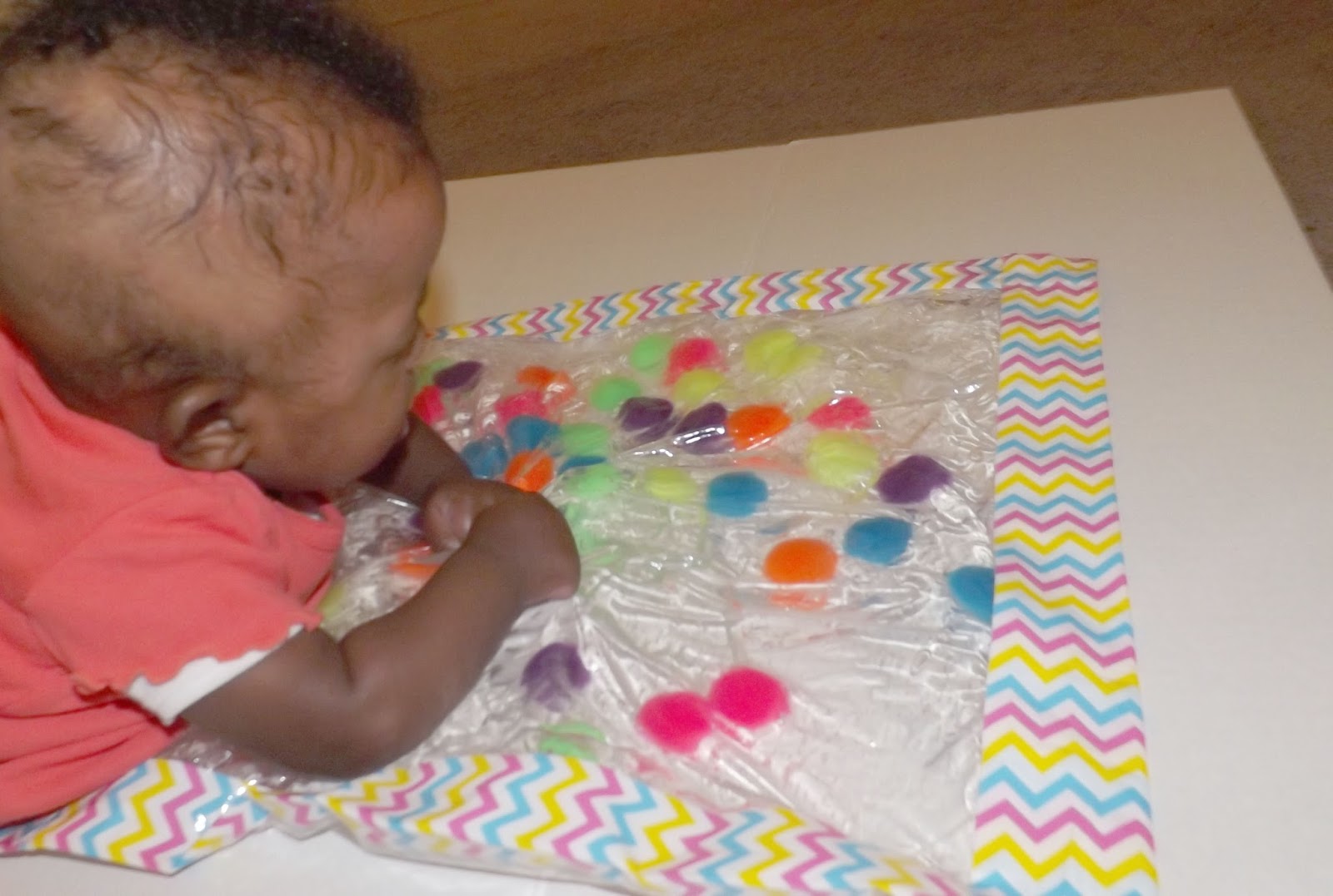 Creatively Coiled Easy DIY Sensory Gel Mat