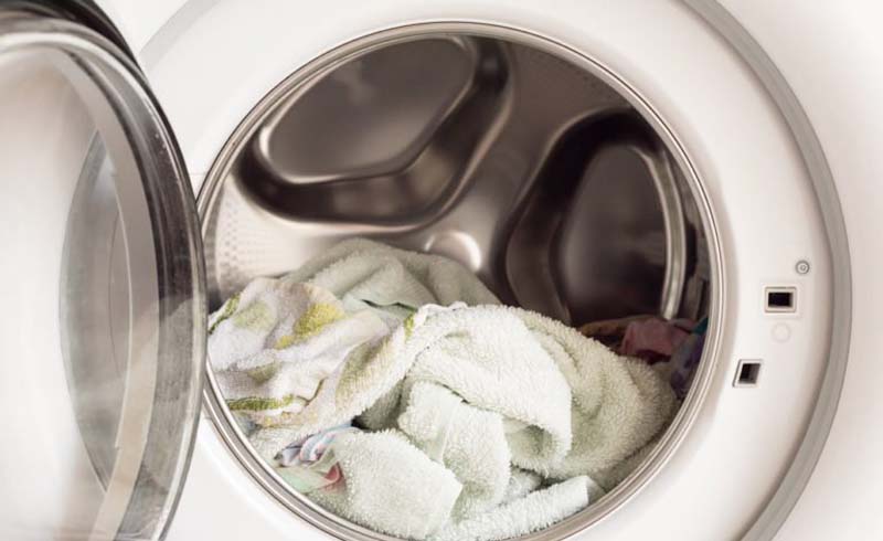 Clothing with a mixture of bleach