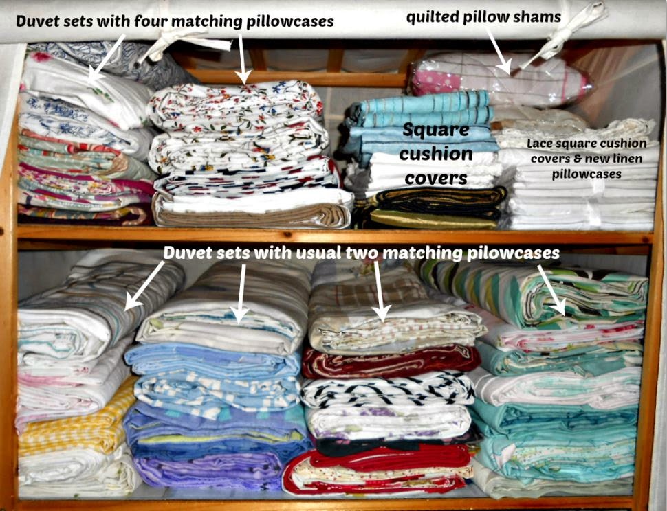 Rosie's Cottage Organizing Bed Linens When You Don't Have A Linen