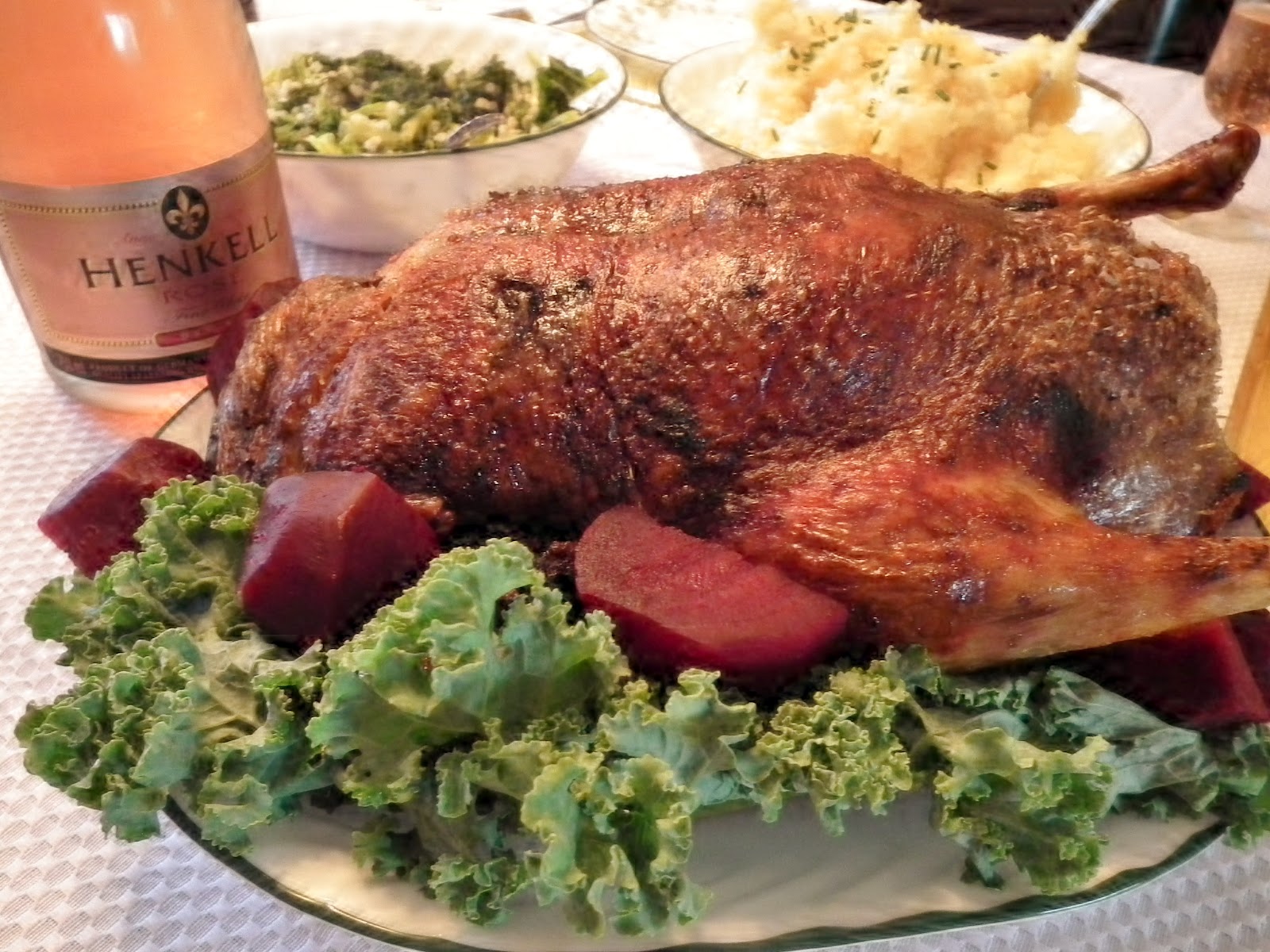 Fuud'gasm Roasted Duck with Apple and Prune Stuffing