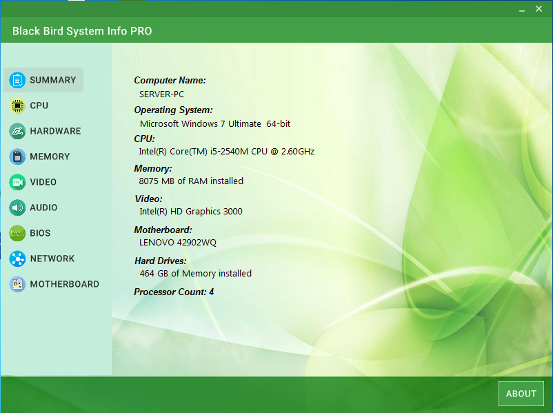 19+ Download Black Bird System Info Background