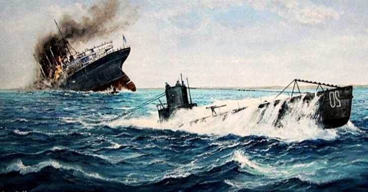 Lusitania, Alman denizaltısı tarafından vurulur vurulmaz batmıştı.