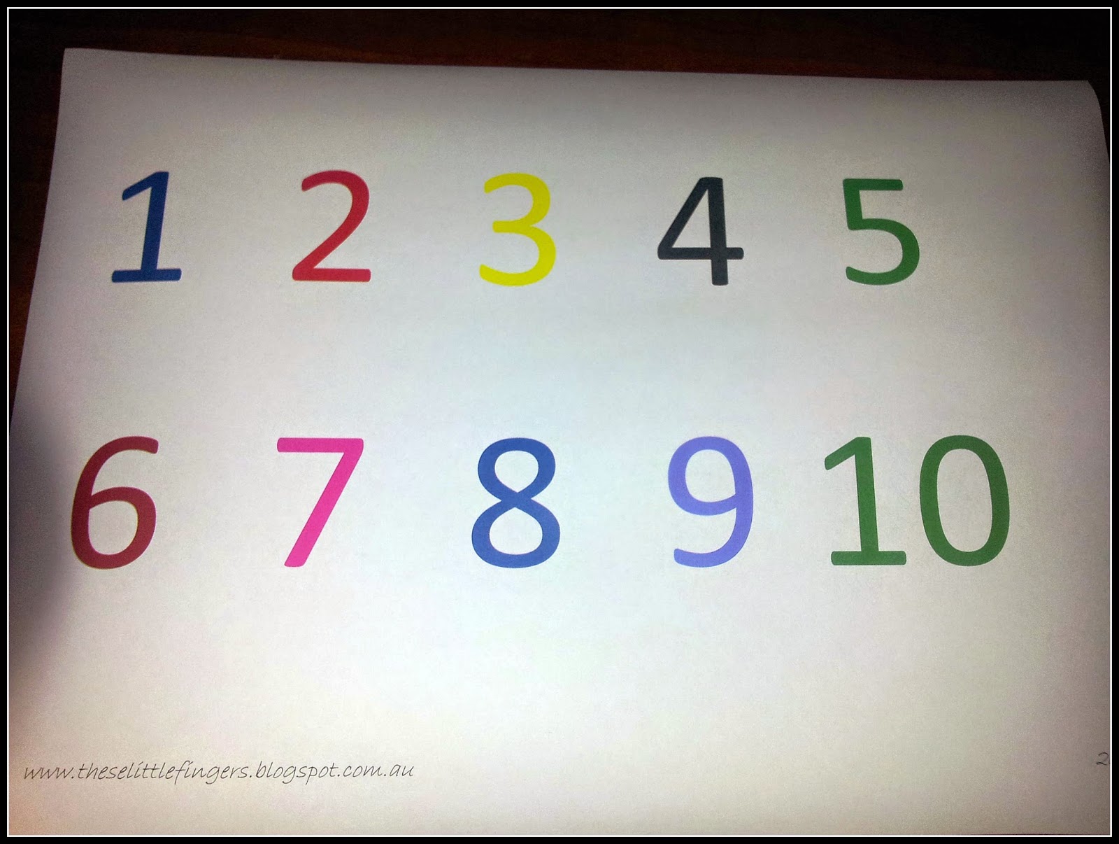 Number Chart 1 10