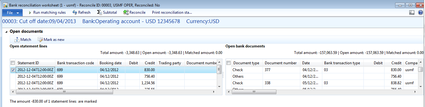 Solutions for AX DEV: BAI2 File format Advance Bank Reconciliation