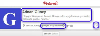 Pinterest'e site nasıl eklenir