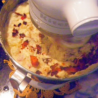 Nigella Lawson's Cheddar Mashed Potatoes With Bacon and Apples 11.21.11