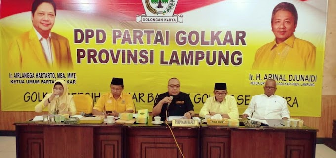Jelang Pileg dan Pilpres, Golkar Lampung Siap Kerahkan 52 Ribuan Saksi TPS