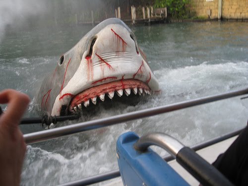 Jaws the ride at Universal Studios, Orlando, Florida!