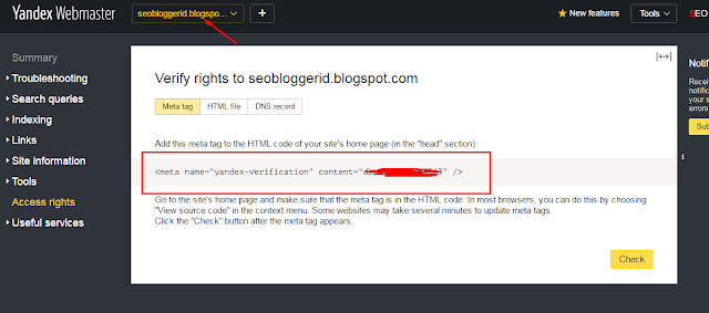 Cara Verifikasi Blog Ke Yandex Webmaster Cara Verifikasi Blog Ke Yandex Webmaster
