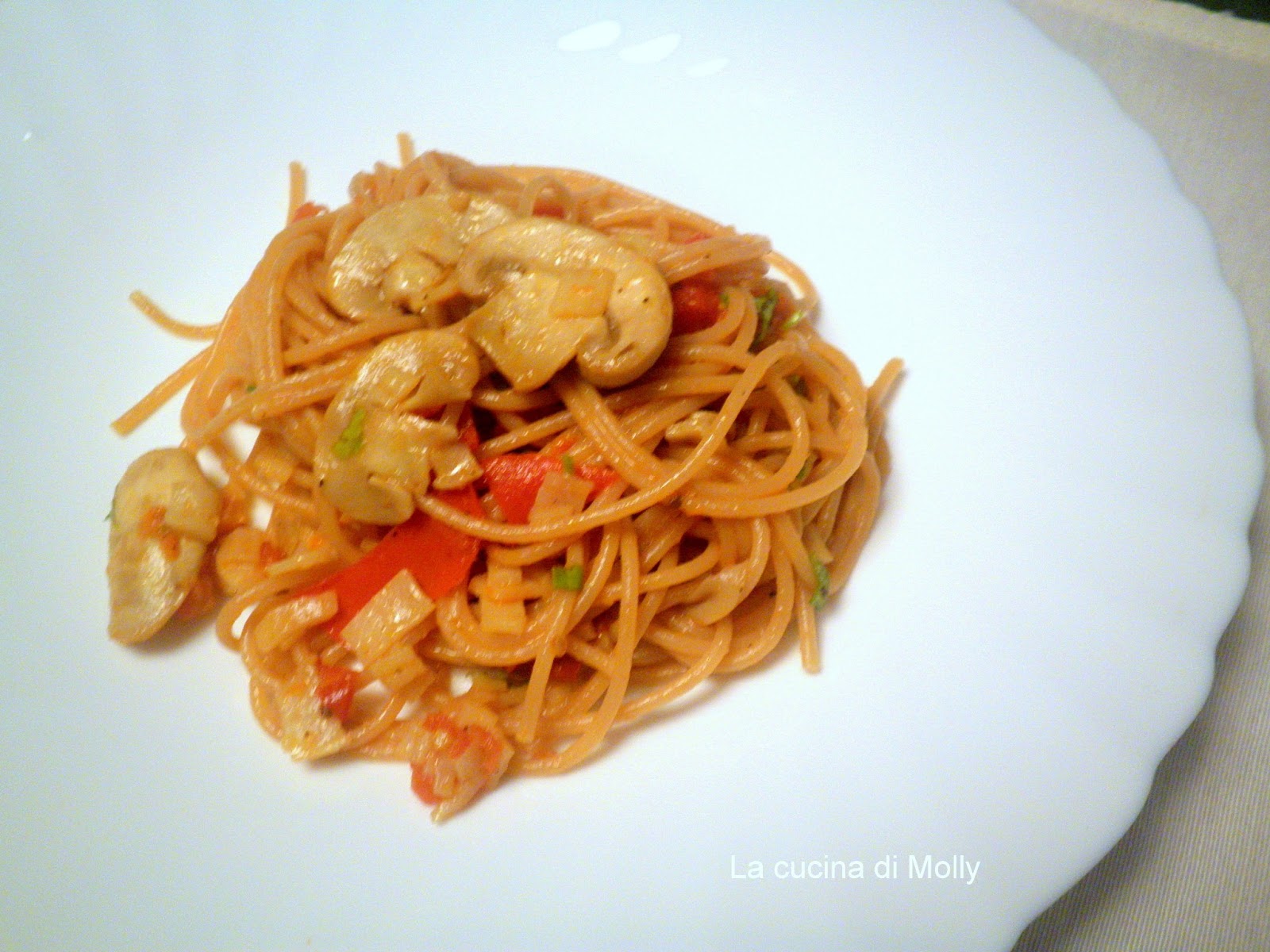 spaghetti alla polpa di granchio