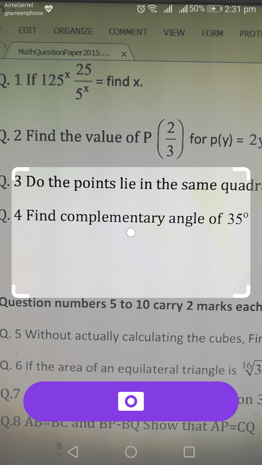 solve math problems by taking a picture