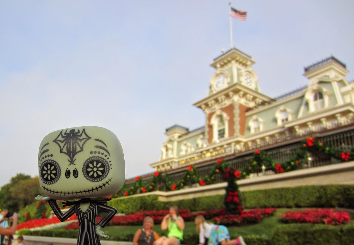 Jack Skellington's Walt Disney World Trip Selfies Magic Kingdom