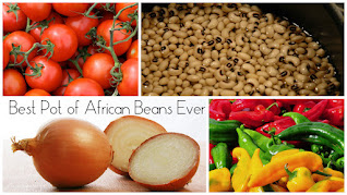 Happy cooking is easy tasty cooking, and in the case of dry beans, taking the easy route makes the best pot of African beans ever made.