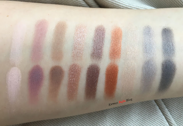 The Balm Appetit Far Paleti swatch Appetit far paleti swatch