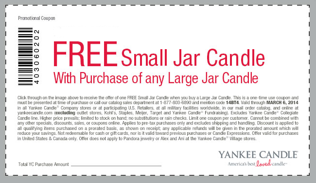 Yankee Candle Printable Coupons May 2015 - Printable Coupon Codes 2015