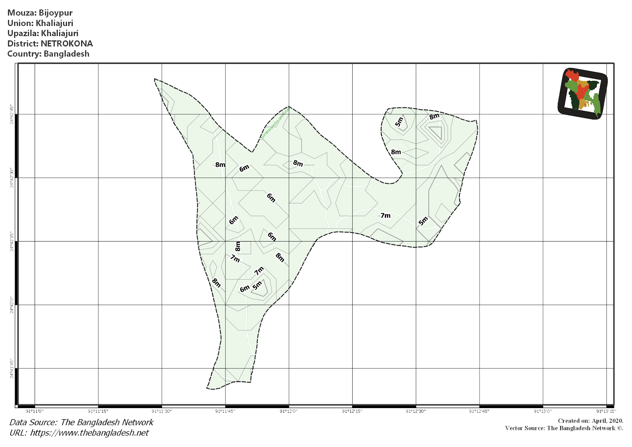 Map of Bijoypur Mouza of Khaliajuri Upazila, NETROKONA Map of Bijoypur Mouza of Khaliajuri Upazila, NETROKONA, Bangladesh.