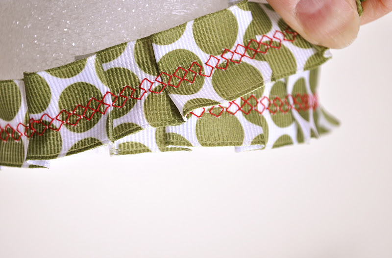 Little Birdie Secrets: foam cone christmas tree tutorial {fabric